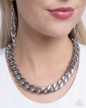 Load image into Gallery viewer, Action CURB - Silver Necklace
