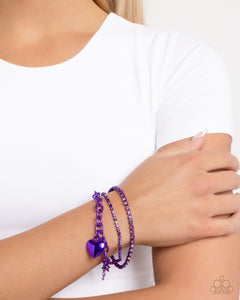 Affectionate Accent - Purple Bracelet