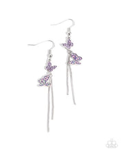 Load image into Gallery viewer, Aerial Affection - Purple Earrings
