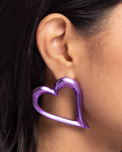Load image into Gallery viewer, Admirable Acclaim - Purple Earrings
