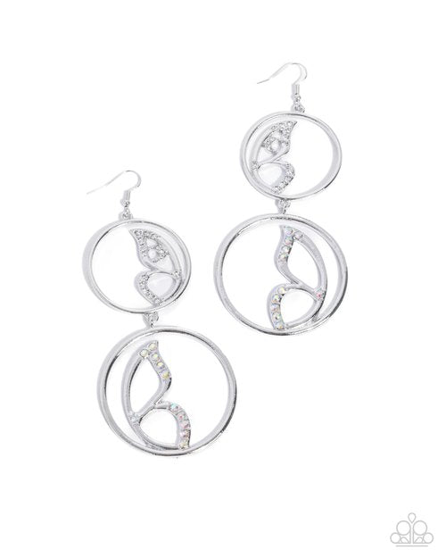 Admittedly Aerial - White Earrings