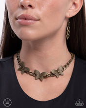 Load image into Gallery viewer, Aerial Ambition - Brass Necklace
