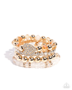 Poetically Plush - Gold Bracelet