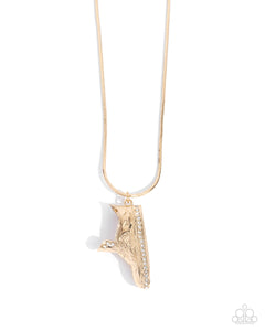 Sneaker Shimmer - Gold Necklace