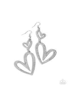 Power Couple - White Earrings