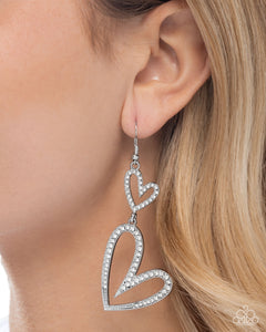 Power Couple - White Earrings