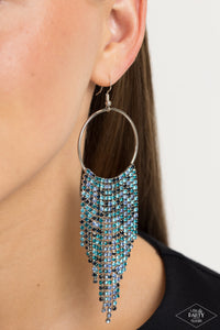 Streamlined Shimmer - Blue Earrings