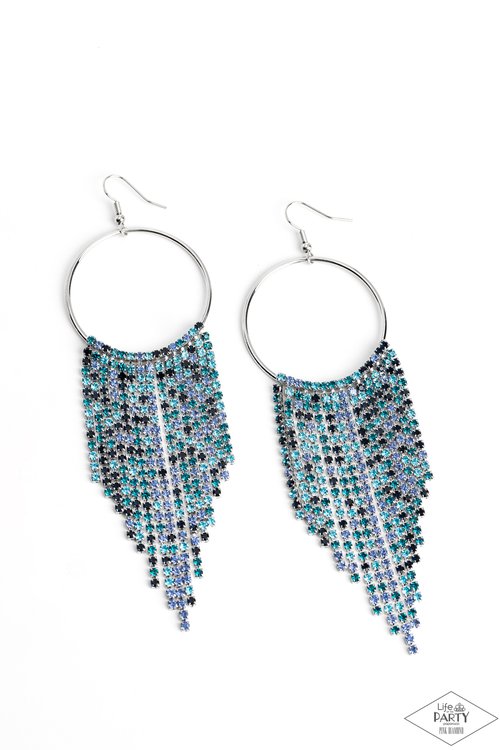 Streamlined Shimmer - Blue Earrings