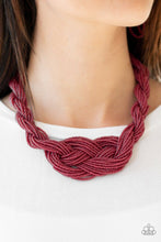 Load image into Gallery viewer, A Standing Ovation - Burgundy Necklace
