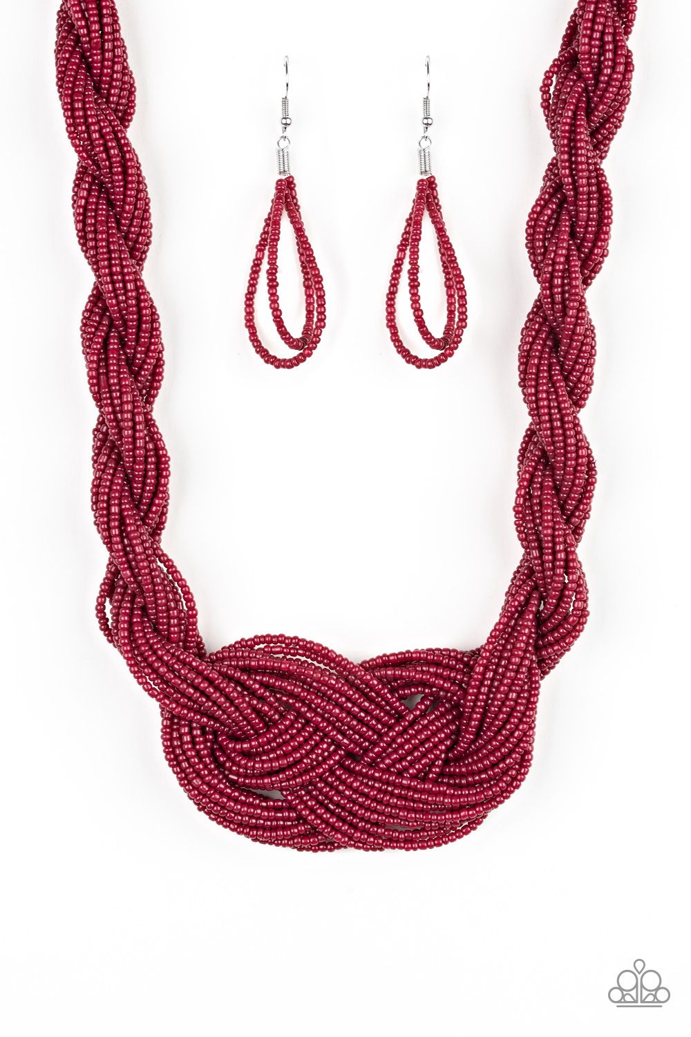 A Standing Ovation - Burgundy Necklace