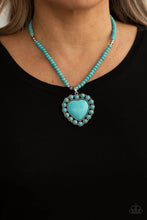 Load image into Gallery viewer, A Heart Of Stone - Blue Necklace
