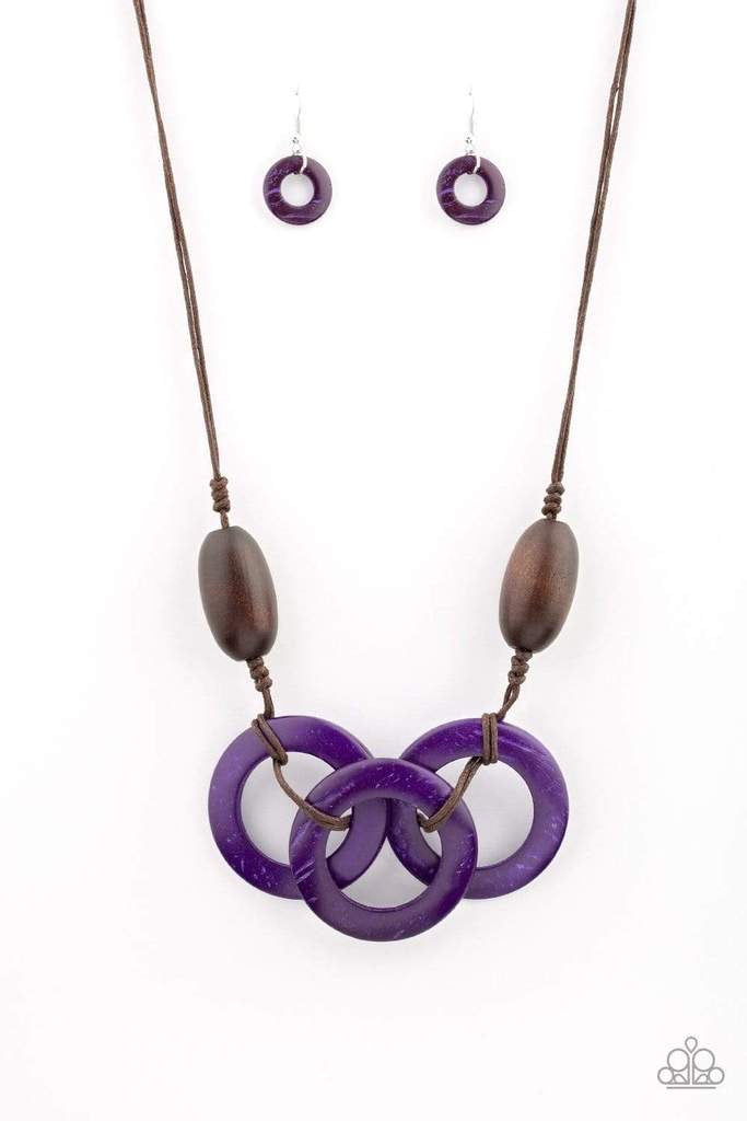 Bahama Drama - Purple Necklace