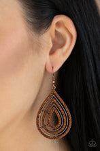 Load image into Gallery viewer, 5th Avenue Attraction - Copper Earrings
