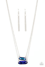 Load image into Gallery viewer, Double Bubble Burst - Blue Necklace
