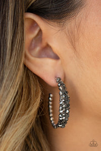 A GLITZY Conscience - Silver Earrings