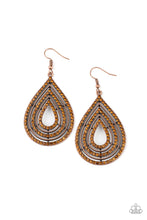 Load image into Gallery viewer, 5th Avenue Attraction - Copper Earrings
