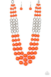 A La Vogue - Orange Necklace
