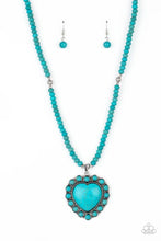 Load image into Gallery viewer, A Heart Of Stone - Blue Necklace
